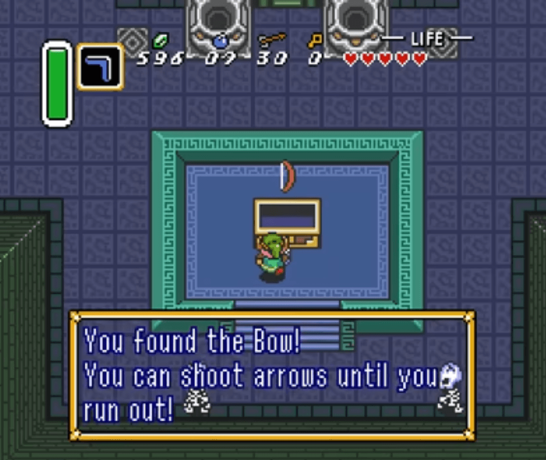 Unlocking the bow in A Link to the Past