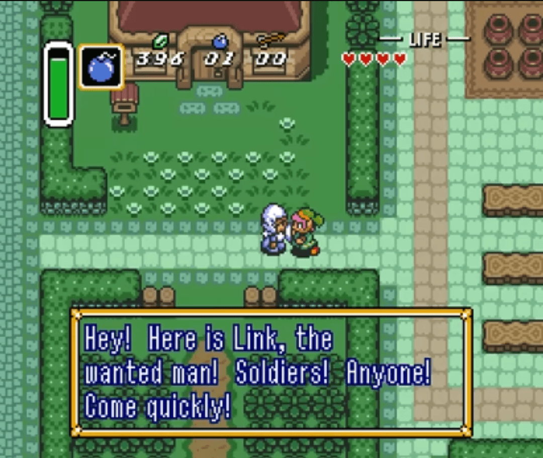 A village in A Link to the Past