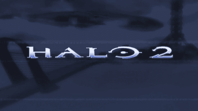 The Halo 2 title screen.