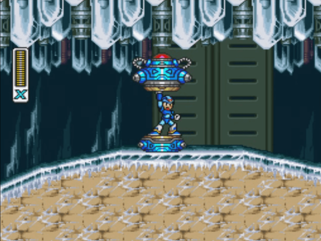 Dash upgrade gameplay screenshot from Mega Man X