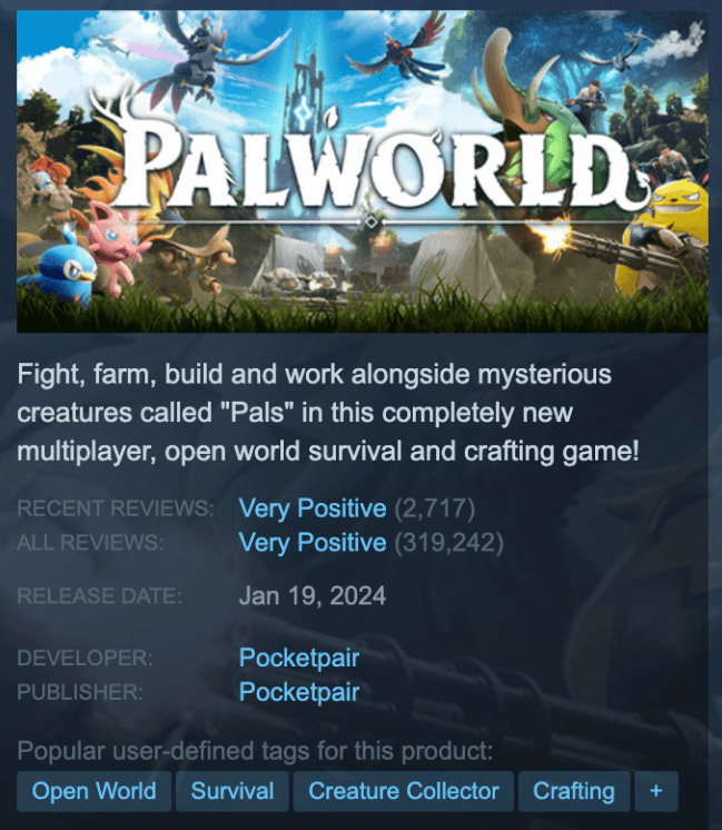Palworld header capsule.