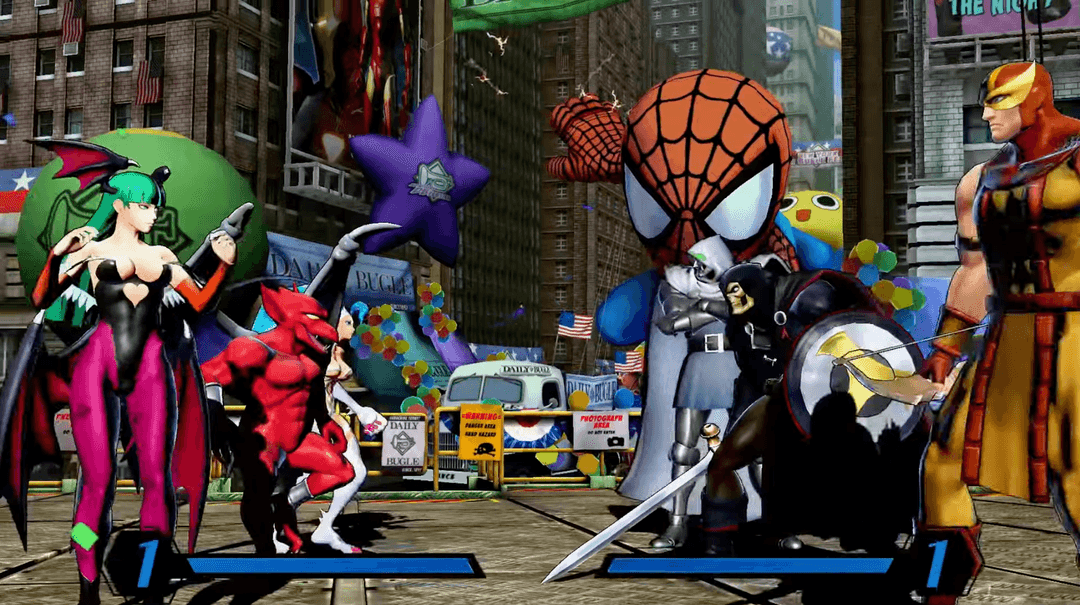 A conceptual image showing team synergy possibilities in UMvC3