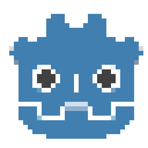 Art pixelated with 32px block size, colors unchanged
